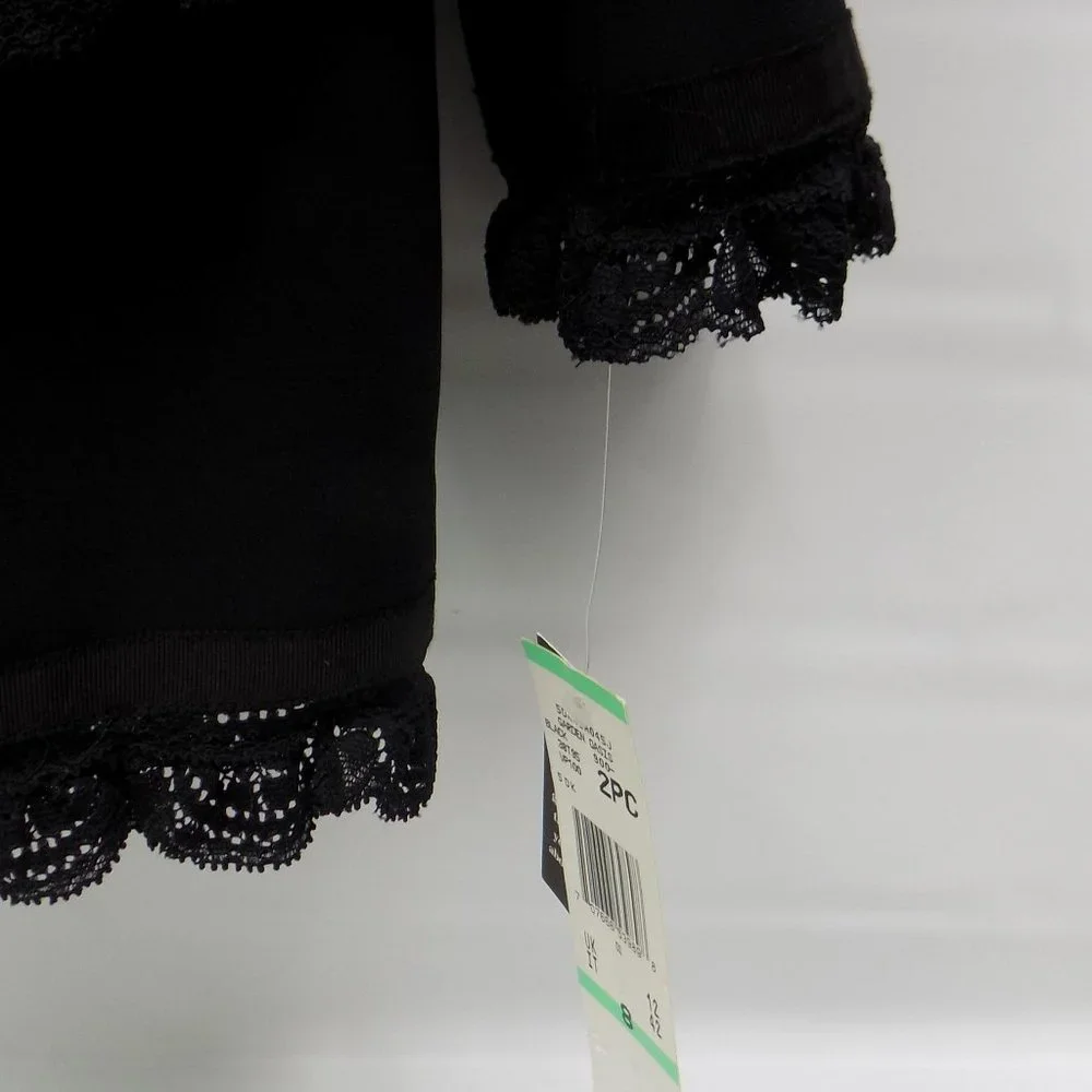 Nipon Boutique "Garden Oasis" 2-Piece Business Suit Black Size 8 NWT - Picture 5 of 16